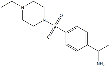 1-{4-[(4-ethylpiperazine-1-)sulfonyl]phenyl}ethan-1-amine Structure