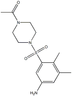 1-{4-[(5-amino-2,3-dimethylbenzene)sulfonyl]piperazin-1-yl}ethan-1-one Structure