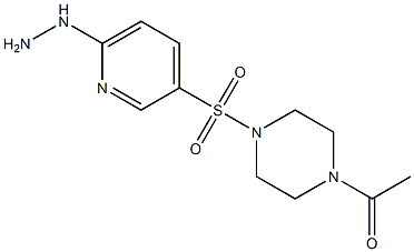 1-{4-[(6-hydrazinylpyridine-3-)sulfonyl]piperazin-1-yl}ethan-1-one Structure