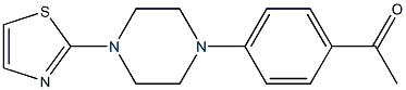 1-{4-[4-(1,3-thiazol-2-yl)piperazin-1-yl]phenyl}ethan-1-one 구조식 이미지