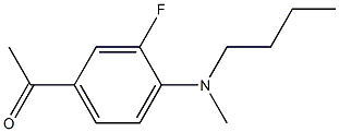 1-{4-[butyl(methyl)amino]-3-fluorophenyl}ethan-1-one Structure