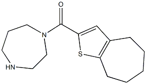 1-{4H,5H,6H,7H,8H-cyclohepta[b]thiophen-2-ylcarbonyl}-1,4-diazepane 구조식 이미지