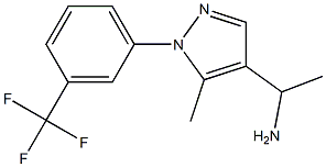 1-{5-methyl-1-[3-(trifluoromethyl)phenyl]-1H-pyrazol-4-yl}ethan-1-amine Structure