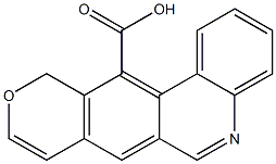 11H-10-oxa-5-azatetraphene-12-carboxylic acid 구조식 이미지