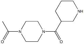 1-acetyl-4-(piperidin-3-ylcarbonyl)piperazine Structure