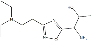 1-amino-1-{3-[2-(diethylamino)ethyl]-1,2,4-oxadiazol-5-yl}propan-2-ol 구조식 이미지