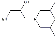 1-amino-3-(3,5-dimethylpiperidin-1-yl)propan-2-ol Structure