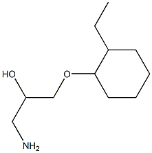 1-amino-3-[(2-ethylcyclohexyl)oxy]propan-2-ol Structure