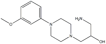 1-amino-3-[4-(3-methoxyphenyl)piperazin-1-yl]propan-2-ol 구조식 이미지