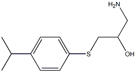 1-amino-3-{[4-(propan-2-yl)phenyl]sulfanyl}propan-2-ol 구조식 이미지