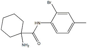 1-amino-N-(2-bromo-4-methylphenyl)cyclohexanecarboxamide 구조식 이미지