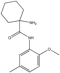 1-amino-N-(2-methoxy-5-methylphenyl)cyclohexanecarboxamide 구조식 이미지