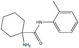 1-amino-N-(2-methylphenyl)cyclohexanecarboxamide 구조식 이미지