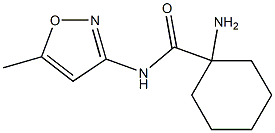 1-amino-N-(5-methylisoxazol-3-yl)cyclohexanecarboxamide 구조식 이미지