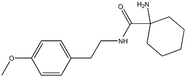 1-amino-N-[2-(4-methoxyphenyl)ethyl]cyclohexanecarboxamide 구조식 이미지