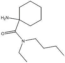 1-amino-N-butyl-N-ethylcyclohexanecarboxamide 구조식 이미지