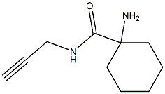 1-amino-N-prop-2-ynylcyclohexanecarboxamide Structure