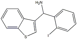 1-benzothiophen-3-yl(2-iodophenyl)methanamine 구조식 이미지