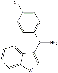 1-benzothiophen-3-yl(4-chlorophenyl)methanamine Structure