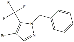 1-benzyl-4-bromo-5-(trifluoromethyl)-1H-pyrazole 구조식 이미지