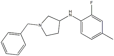 1-benzyl-N-(2-fluoro-4-methylphenyl)pyrrolidin-3-amine 구조식 이미지