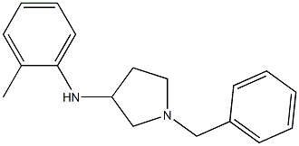 1-benzyl-N-(2-methylphenyl)pyrrolidin-3-amine Structure