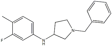 1-benzyl-N-(3-fluoro-4-methylphenyl)pyrrolidin-3-amine 구조식 이미지