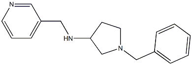 1-benzyl-N-(pyridin-3-ylmethyl)pyrrolidin-3-amine Structure