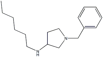 1-benzyl-N-hexylpyrrolidin-3-amine Structure