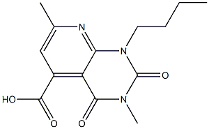 1-butyl-3,7-dimethyl-2,4-dioxo-1H,2H,3H,4H-pyrido[2,3-d]pyrimidine-5-carboxylic acid Structure