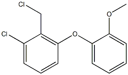 1-chloro-2-(chloromethyl)-3-(2-methoxyphenoxy)benzene 구조식 이미지