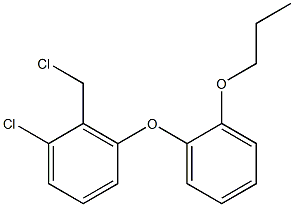 1-chloro-2-(chloromethyl)-3-(2-propoxyphenoxy)benzene Structure