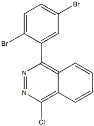 1-chloro-4-(2,5-dibromophenyl)phthalazine Structure