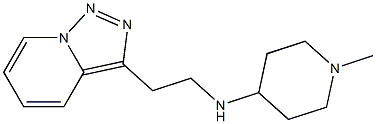 1-methyl-N-(2-{[1,2,4]triazolo[3,4-a]pyridin-3-yl}ethyl)piperidin-4-amine 구조식 이미지