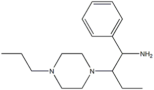 1-phenyl-2-(4-propylpiperazin-1-yl)butan-1-amine Structure