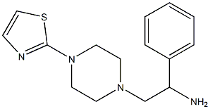 1-phenyl-2-[4-(1,3-thiazol-2-yl)piperazin-1-yl]ethan-1-amine 구조식 이미지