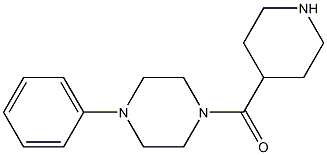 1-phenyl-4-(piperidin-4-ylcarbonyl)piperazine 구조식 이미지