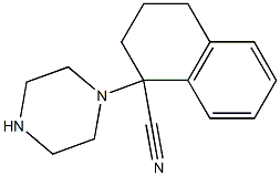 1-piperazin-1-yl-1,2,3,4-tetrahydronaphthalene-1-carbonitrile Structure