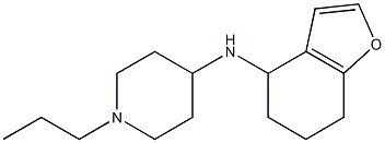 1-propyl-N-(4,5,6,7-tetrahydro-1-benzofuran-4-yl)piperidin-4-amine 구조식 이미지