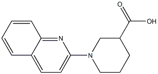 1-quinolin-2-ylpiperidine-3-carboxylic acid 구조식 이미지