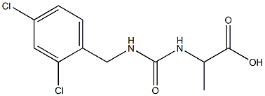 2-({[(2,4-dichlorophenyl)methyl]carbamoyl}amino)propanoic acid 구조식 이미지