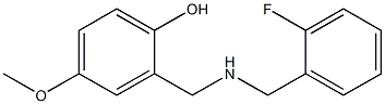 2-({[(2-fluorophenyl)methyl]amino}methyl)-4-methoxyphenol 구조식 이미지