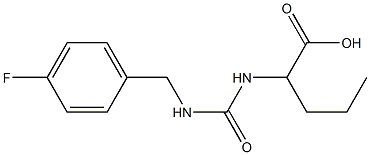 2-({[(4-fluorophenyl)methyl]carbamoyl}amino)pentanoic acid 구조식 이미지