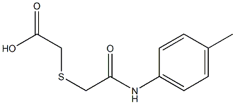 2-({[(4-methylphenyl)carbamoyl]methyl}sulfanyl)acetic acid 구조식 이미지