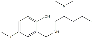 2-({[2-(dimethylamino)-4-methylpentyl]amino}methyl)-4-methoxyphenol 구조식 이미지