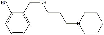 2-({[3-(piperidin-1-yl)propyl]amino}methyl)phenol Structure