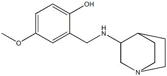 2-({1-azabicyclo[2.2.2]octan-3-ylamino}methyl)-4-methoxyphenol 구조식 이미지