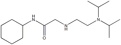 2-({2-[bis(propan-2-yl)amino]ethyl}amino)-N-cyclohexylacetamide 구조식 이미지