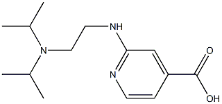 2-({2-[bis(propan-2-yl)amino]ethyl}amino)pyridine-4-carboxylic acid 구조식 이미지