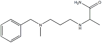 2-({3-[benzyl(methyl)amino]propyl}amino)propanamide 구조식 이미지